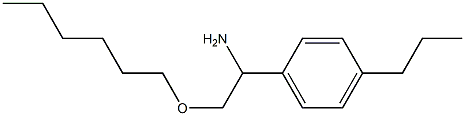 2-(hexyloxy)-1-(4-propylphenyl)ethan-1-amine,,结构式