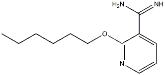 2-(hexyloxy)pyridine-3-carboximidamide 结构式