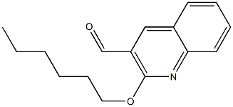 2-(hexyloxy)quinoline-3-carbaldehyde,,结构式