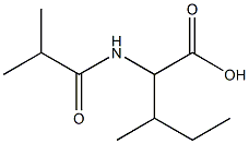 2-(isobutyrylamino)-3-methylpentanoic acid Structure