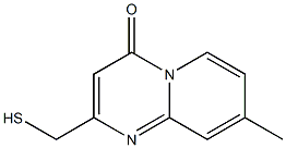 2-(mercaptomethyl)-8-methyl-4H-pyrido[1,2-a]pyrimidin-4-one 化学構造式