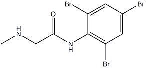 2-(methylamino)-N-(2,4,6-tribromophenyl)acetamide 结构式