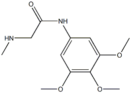 2-(methylamino)-N-(3,4,5-trimethoxyphenyl)acetamide,,结构式