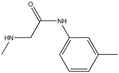 2-(methylamino)-N-(3-methylphenyl)acetamide,,结构式
