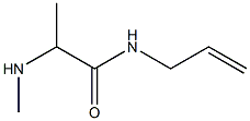 2-(methylamino)-N-(prop-2-en-1-yl)propanamide 化学構造式