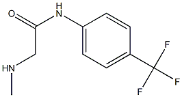 2-(methylamino)-N-[4-(trifluoromethyl)phenyl]acetamide Struktur