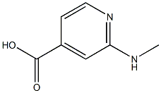 2-(methylamino)pyridine-4-carboxylic acid,,结构式