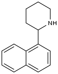 2-(naphthalen-1-yl)piperidine Structure