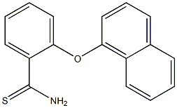 2-(naphthalen-1-yloxy)benzene-1-carbothioamide 结构式