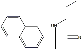 2-(naphthalen-2-yl)-2-(propylamino)propanenitrile Structure
