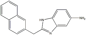 2-(naphthalen-2-ylmethyl)-1H-1,3-benzodiazol-5-amine 结构式
