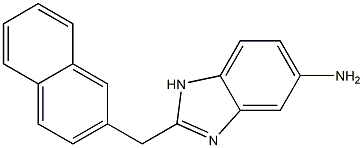 2-(naphthalen-2-ylmethyl)-1H-1,3-benzodiazol-5-amine,,结构式