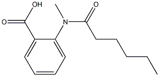 2-(N-methylhexanamido)benzoic acid Structure