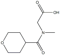 2-(N-methyloxan-4-ylformamido)acetic acid Structure