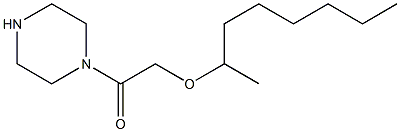 2-(octan-2-yloxy)-1-(piperazin-1-yl)ethan-1-one 结构式