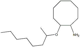 2-(octan-2-yloxy)cyclooctan-1-amine Struktur