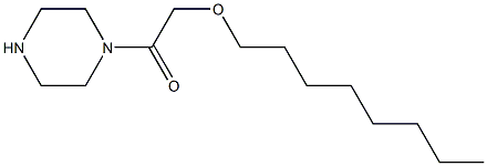 2-(octyloxy)-1-(piperazin-1-yl)ethan-1-one 化学構造式