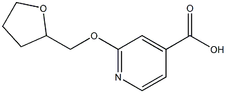 2-(oxolan-2-ylmethoxy)pyridine-4-carboxylic acid Struktur