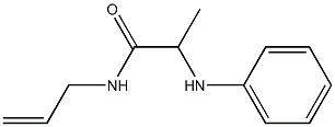 2-(phenylamino)-N-(prop-2-en-1-yl)propanamide 化学構造式