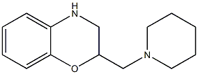 2-(piperidin-1-ylmethyl)-3,4-dihydro-2H-1,4-benzoxazine Struktur