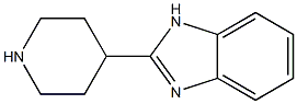 2-(piperidin-4-yl)-1H-1,3-benzodiazole,,结构式