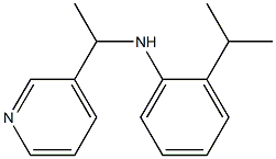 2-(propan-2-yl)-N-[1-(pyridin-3-yl)ethyl]aniline 结构式