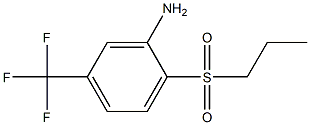 2-(propylsulfonyl)-5-(trifluoromethyl)aniline 结构式