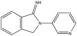2-(pyridin-3-yl)-2,3-dihydro-1H-isoindol-1-imine 结构式