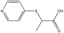 2-(pyridin-4-ylthio)propanoic acid Struktur