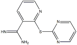 2-(pyrimidin-2-ylsulfanyl)pyridine-3-carboximidamide Structure