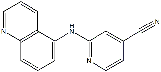 2-(quinolin-5-ylamino)isonicotinonitrile Structure