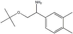 2-(tert-butoxy)-1-(3,4-dimethylphenyl)ethan-1-amine 化学構造式