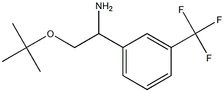 2-(tert-butoxy)-1-[3-(trifluoromethyl)phenyl]ethan-1-amine 化学構造式