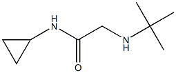 2-(tert-butylamino)-N-cyclopropylacetamide 化学構造式