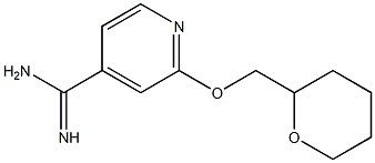 2-(tetrahydro-2H-pyran-2-ylmethoxy)pyridine-4-carboximidamide Structure