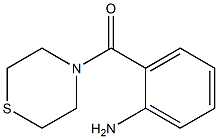 2-(thiomorpholin-4-ylcarbonyl)aniline Structure