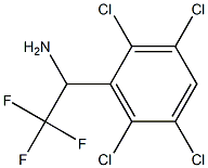 2,2,2-trifluoro-1-(2,3,5,6-tetrachlorophenyl)ethan-1-amine,,结构式