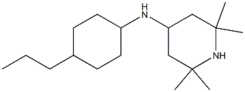 2,2,6,6-tetramethyl-N-(4-propylcyclohexyl)piperidin-4-amine Struktur