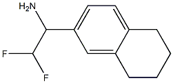 2,2-difluoro-1-(5,6,7,8-tetrahydronaphthalen-2-yl)ethan-1-amine Structure