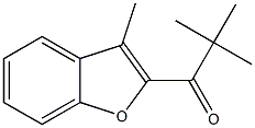 2,2-dimethyl-1-(3-methyl-1-benzofuran-2-yl)propan-1-one Structure