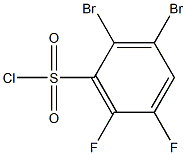 2,3-dibromo-5,6-difluorobenzenesulfonyl chloride 结构式