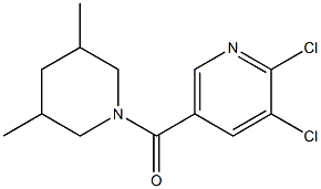 2,3-dichloro-5-[(3,5-dimethylpiperidin-1-yl)carbonyl]pyridine Structure