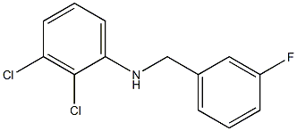 2,3-dichloro-N-[(3-fluorophenyl)methyl]aniline Structure