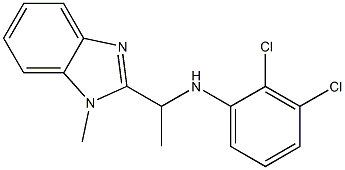 2,3-dichloro-N-[1-(1-methyl-1H-1,3-benzodiazol-2-yl)ethyl]aniline Structure