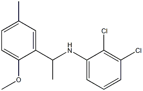 2,3-dichloro-N-[1-(2-methoxy-5-methylphenyl)ethyl]aniline 化学構造式