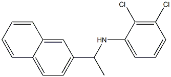 2,3-dichloro-N-[1-(naphthalen-2-yl)ethyl]aniline Struktur