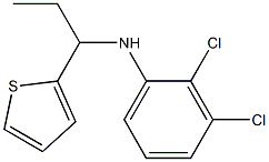 2,3-dichloro-N-[1-(thiophen-2-yl)propyl]aniline Structure