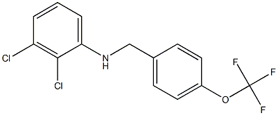 2,3-dichloro-N-{[4-(trifluoromethoxy)phenyl]methyl}aniline Structure