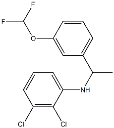 2,3-dichloro-N-{1-[3-(difluoromethoxy)phenyl]ethyl}aniline,,结构式