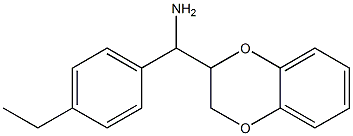 2,3-dihydro-1,4-benzodioxin-2-yl(4-ethylphenyl)methanamine Struktur